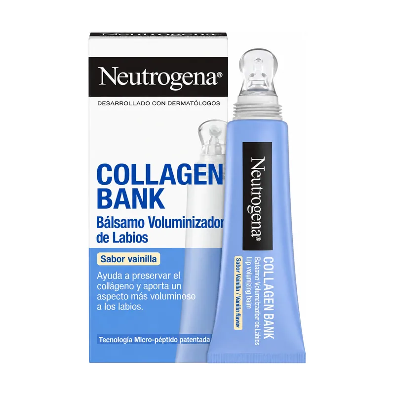 Neutrogena Collagen Bank Bálsamo Voluminizador de Labios Sabor vainilla 12ml