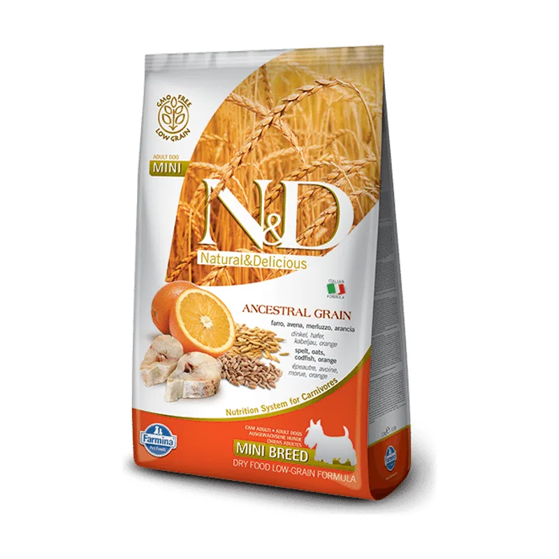 Farmina N&D Dog Ocean Low Grain Mini Bacalao Pienso 2,5 kg