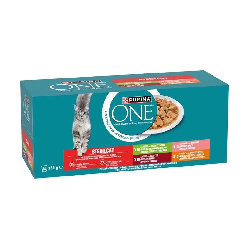 40 sobres x 85 g ONE Sterilicat sobres en salsa