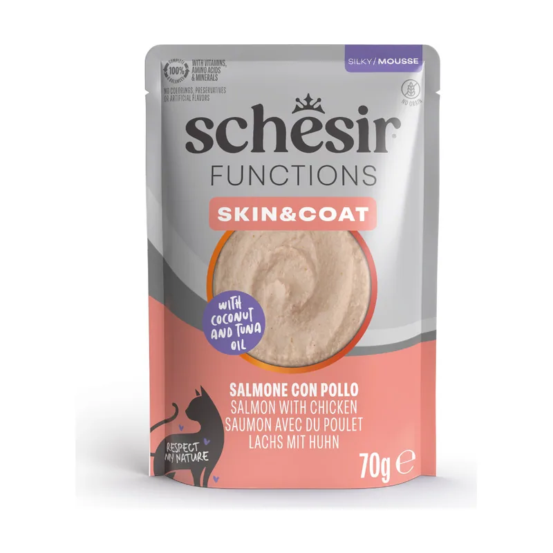 Schesir 70 g Functions Skin & coat en Mousse