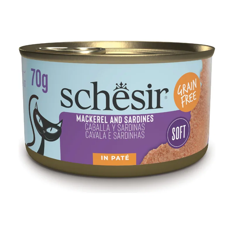 Schesir 70 g Lata Caballa y Sardinas en paté