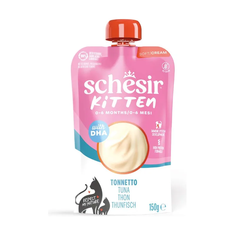 Schesir 150 g Atún en Crema para gatito
