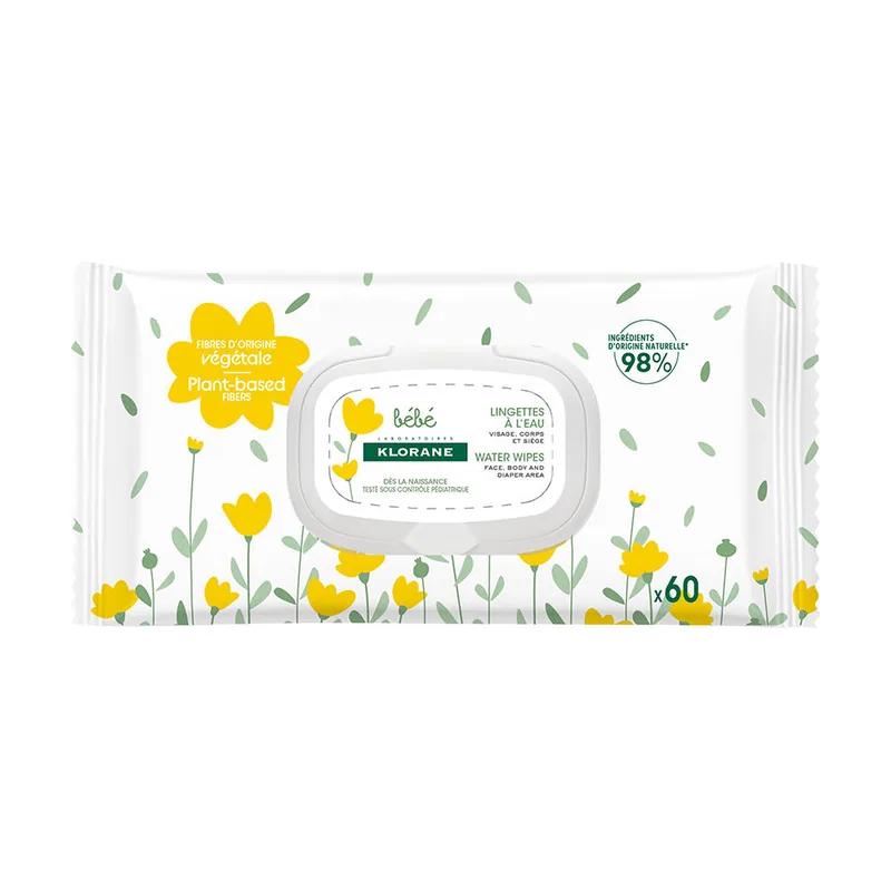 Klorane toallitas limpidoras suaves 60 u