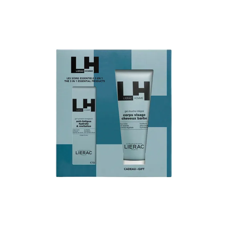 Lierac Homme Set Gel Hidratante Energizante 50ml + Gel De Ducha 200ml