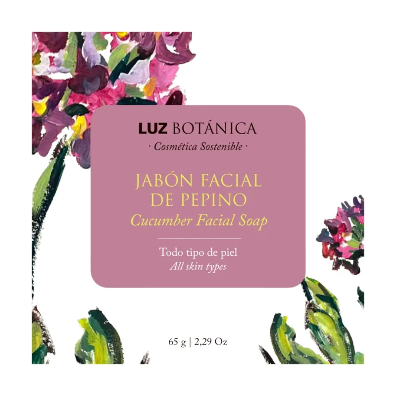LUZ Botánica Jabón Facial De Pepino 65g