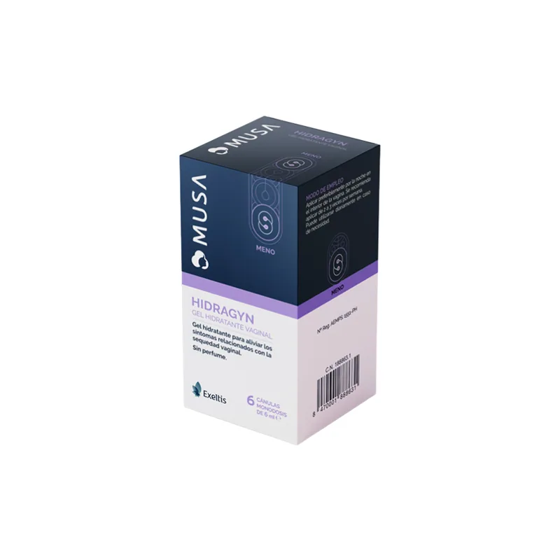 Musa Meno Hidragyn Gel Hidratante Vaginal 6 Cánulas