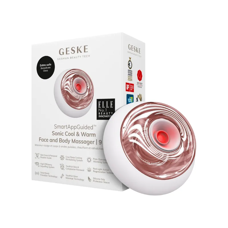 Geske Sonic Cool & Warm Face And Body Massager Blanco 9 En 1