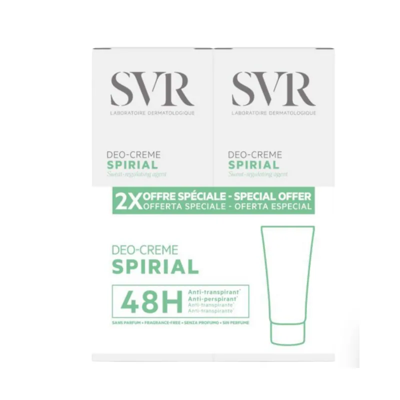 SVR Spirial Duplo Desodorante Crema 2x50ml