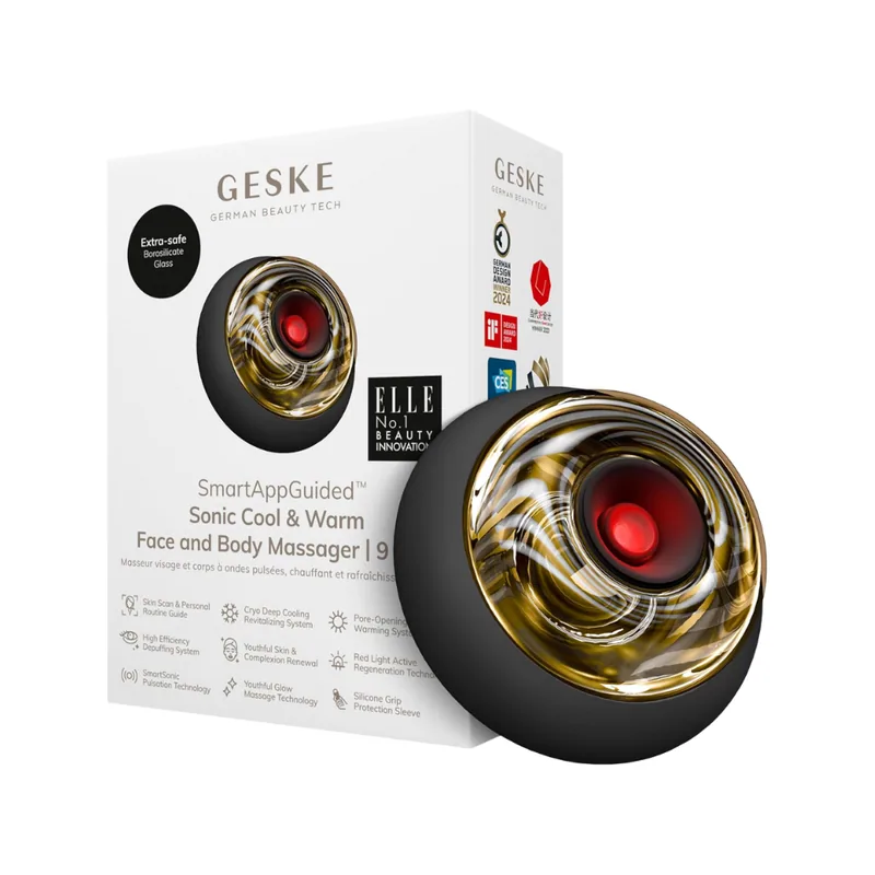 Geske Sonic Cool & Warm Face And Body Massager Negro 9 En 1