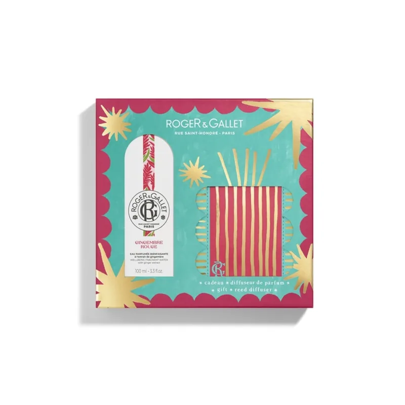 Roger & Gallet Cofre Gingembre Rouge Agua Perfumada + Difusor