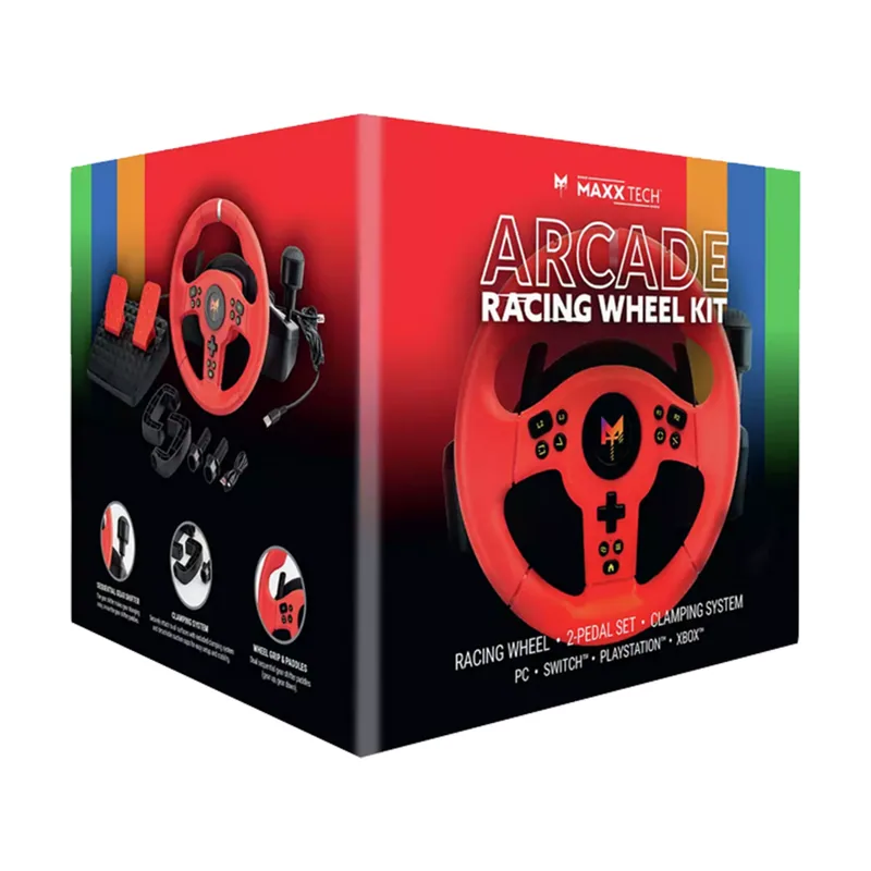Maxx Tech Volante Arcade Racing Kit para Nintendo Switch 1&2
