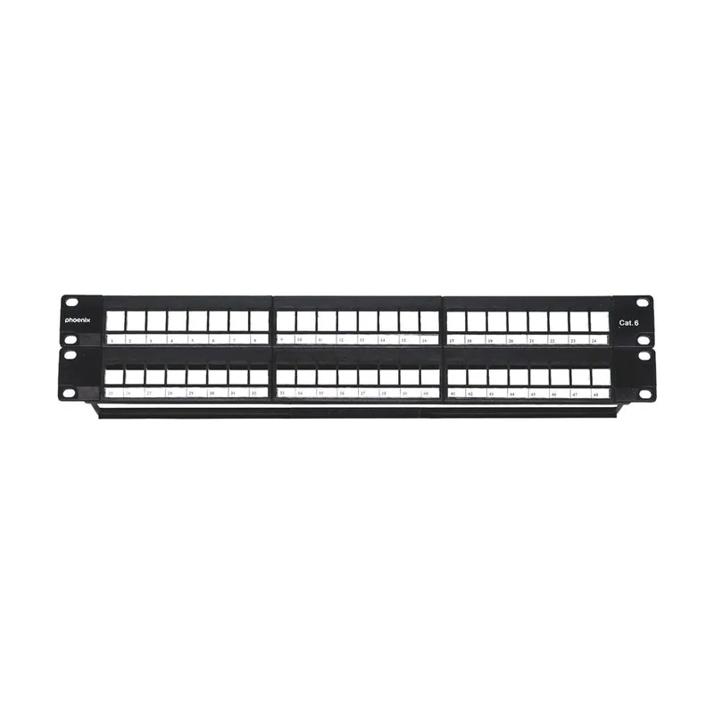 Phoenix Technologies Phoenix Patch Panel Vacio Para Rack De 48 Puertos Categoria 6 1U