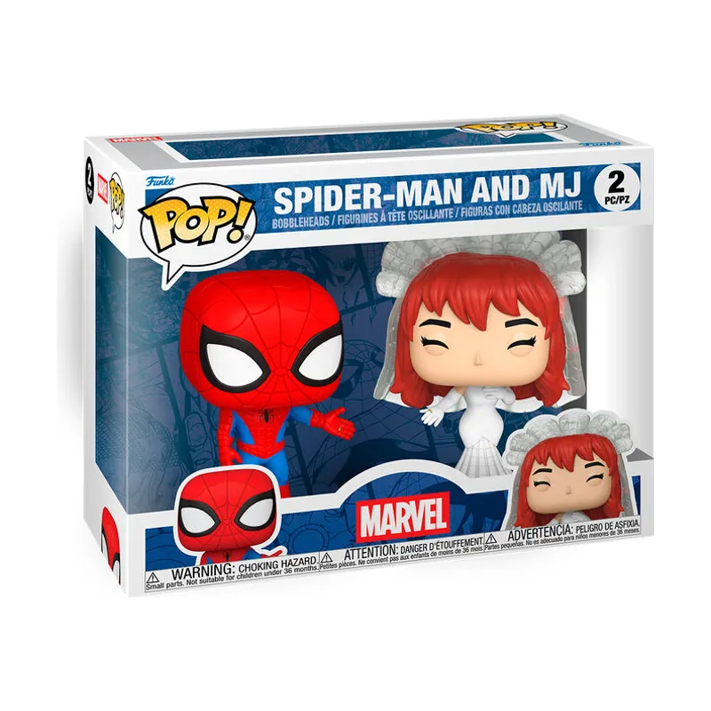 Funko Pop Marvel Superhero Couples Spider-Man & Mary Jane