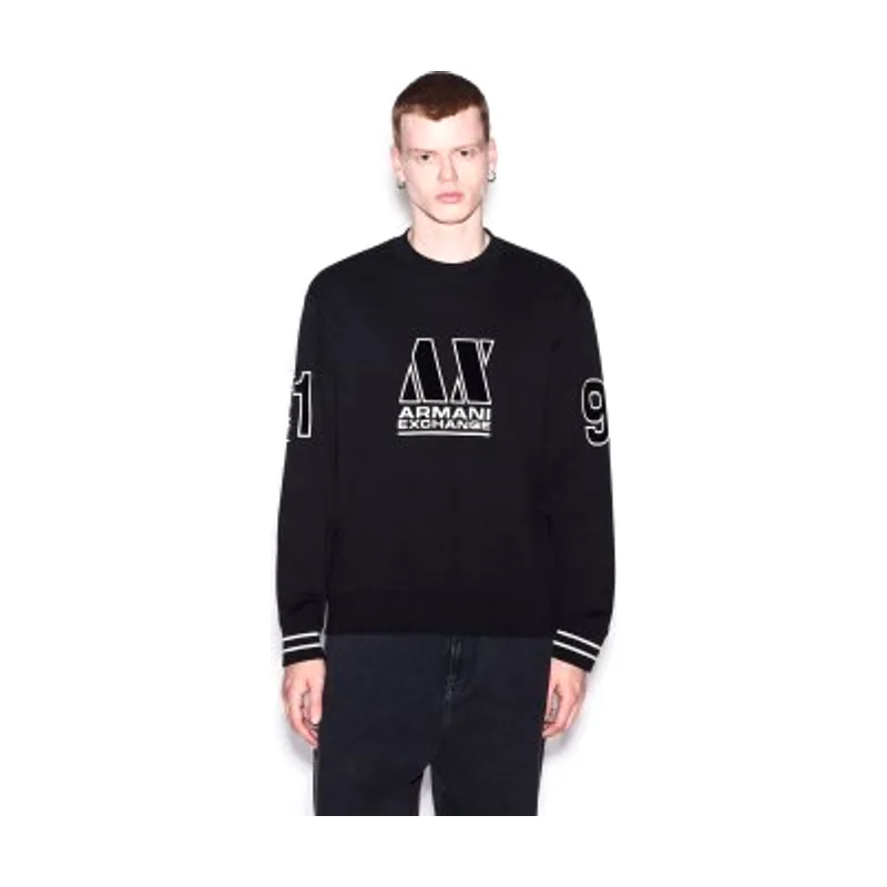 A|X Armani Exchange Sudadera de felpa de rizo corte regular XM002799AF20934UC001