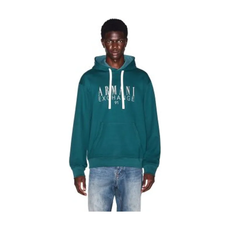 A|X Armani Exchange Sudadera con capucha de felpa francesa XM003429AF10830U7330