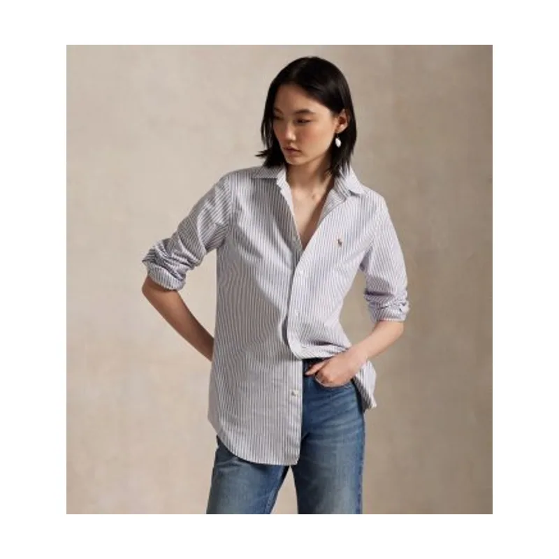 Camisa oxford Slim elástica con rayas 211941508001