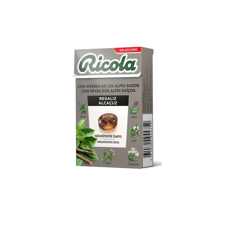 Faes Ricola Caramelos Sin Azúcar Regaliz 50g