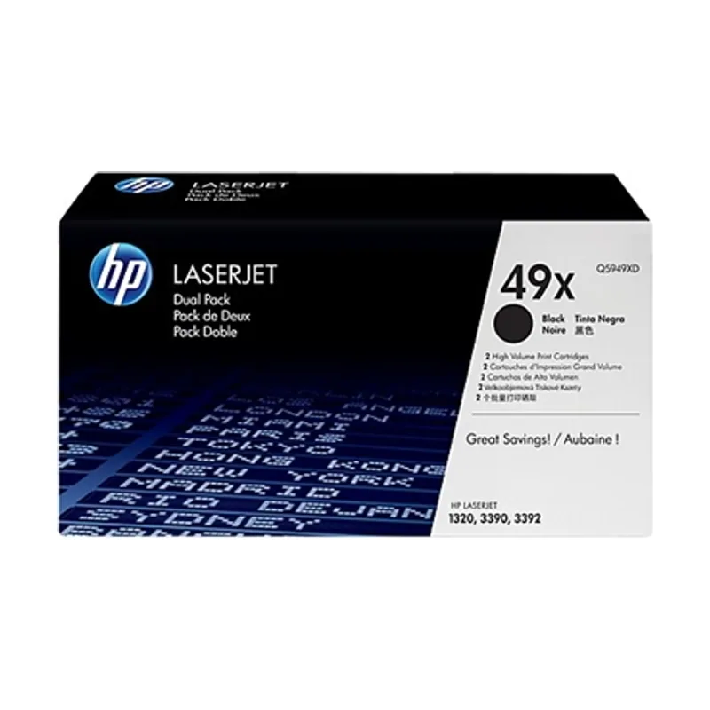 HP 49X cartucho de tóner 2 pieza s