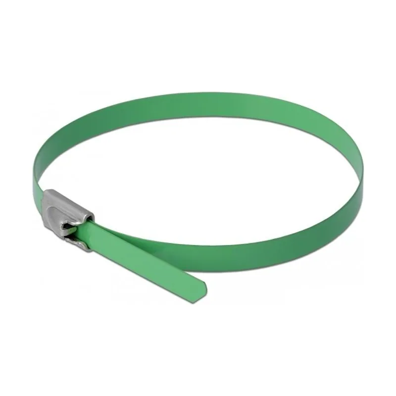 Delock 18801 presilla Acero Verde 10 pieza s