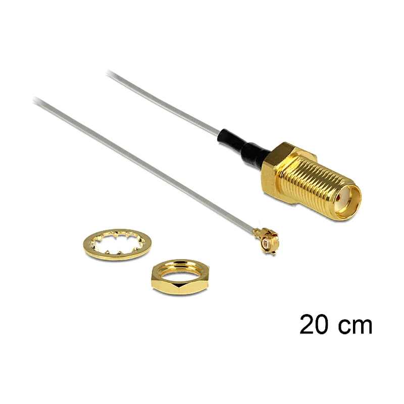 0.2m SMA/MHF cable coaxial 0,2 m MHF II/U.FL-LP V 040