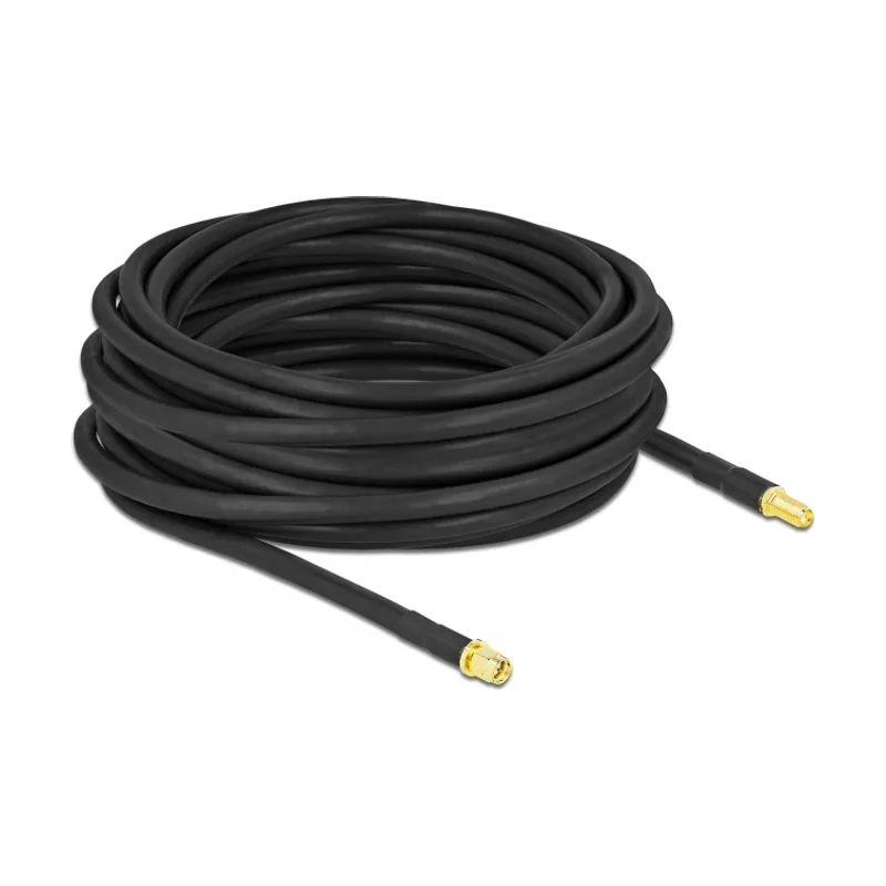 Delock Cable de antena de macho SMA a hembra SMA LMR/CFD300 10 m low loss