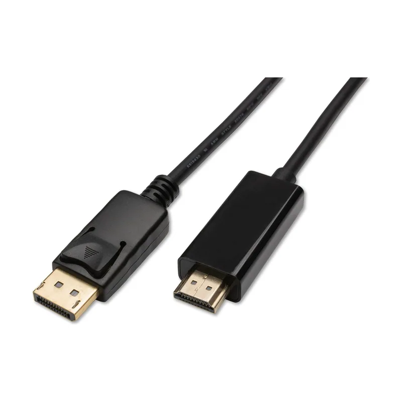 Cable DisplayPort a HDMI negro 4K 60Hz 1m alta velocidad DP a HDMI