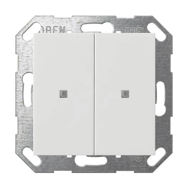 517303 Taster Wippe 2f OneKNX System 55 Reinweiß