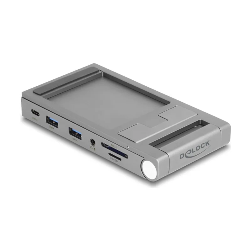Estación de acoplamiento para tabletas y Laptops 4K con soporte integrado
