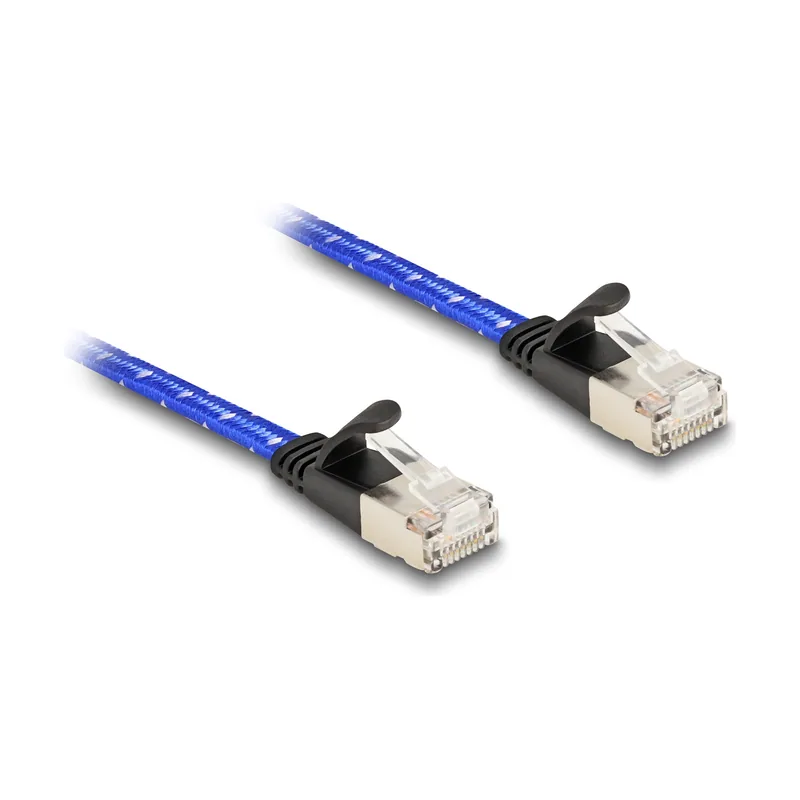 Cable de red plano RJ45 con revestimiento trenzado Cat.6A U/FTP 5 m