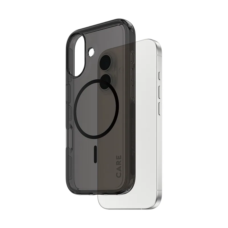 CARE by ® Flagship Case Urban Explorer Smokey w. Black MagSafe iPhone 17 funda