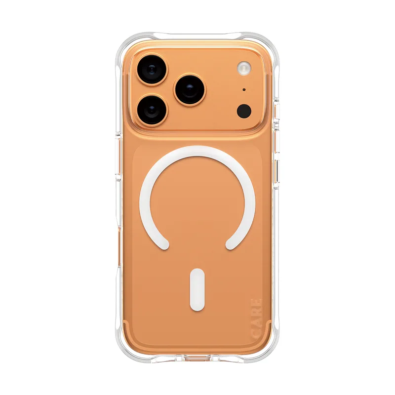 PanzerGlass CARE by ® Fashionable Case Samba Transparent w. White MagSafe iPhone 17 Pro funda