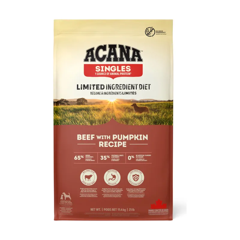 Acana 11.4 kg Singles Ternera con Calabaza pienso