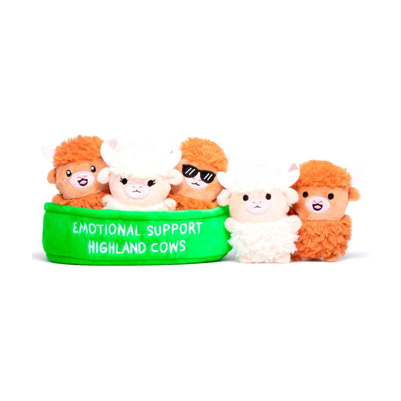 Set peluches vacas emotional support