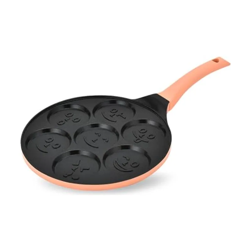 Maestro MR-1222 Sartén para tortitas de 26 cm con diseño de emoticono sonriente