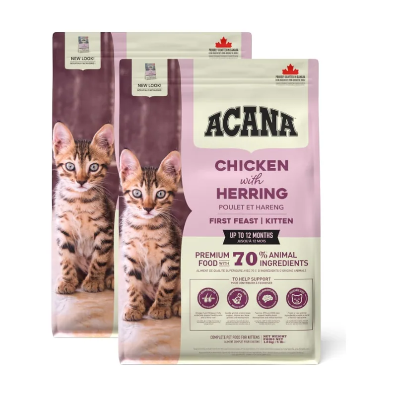 Acana 2 x 1.8 kg First Feast pienso para gatitos ¡Pack ahorro!