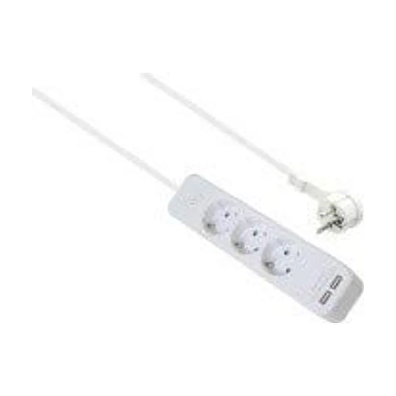ADVANCED Regleta con 3 enchufes y cargador USB 1,5 m