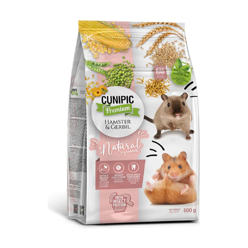Cunipic 0.6 KG Pienso Premium para hámsteres y jerbos