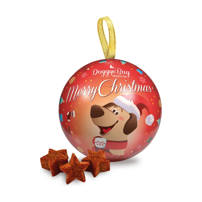 DoggyeBag 90 g Bola de Navidad con snacks