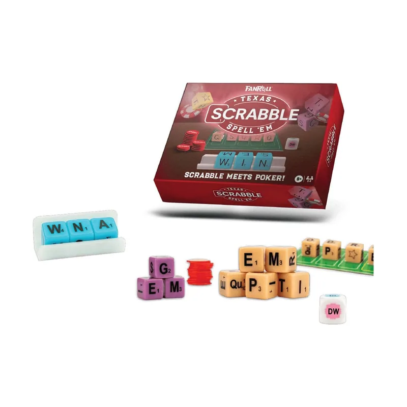 Fanroll Scrabble Texas Spell Em Board Game