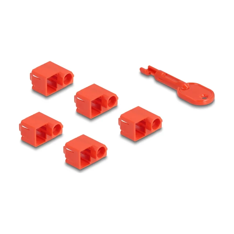 Juego de bloqueadores de puertos RJ45 para RJ45 macho 10 unidades