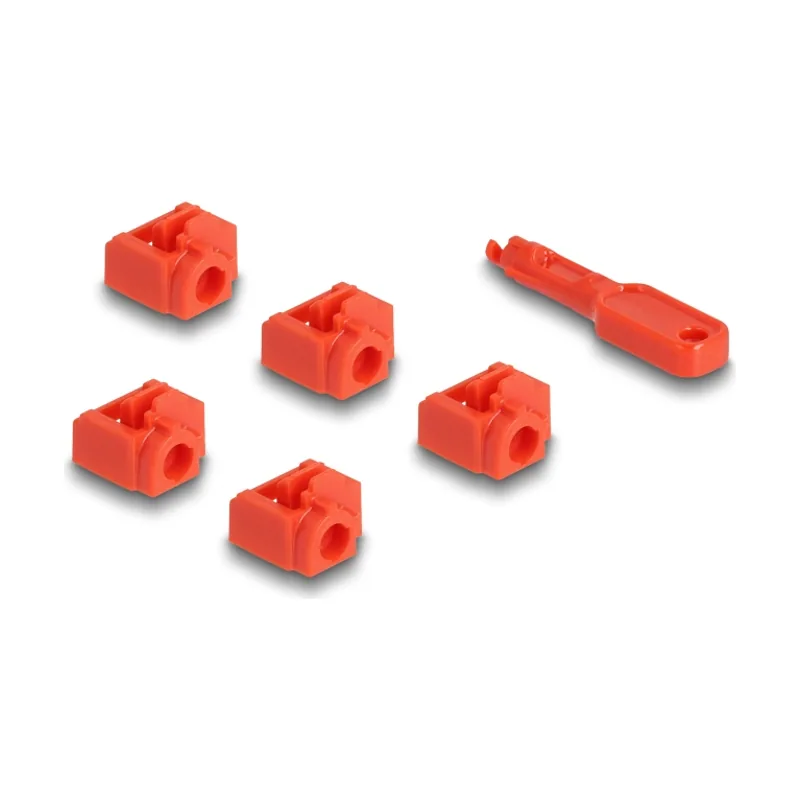 Juego de bloqueadores de puertos RJ45 para RJ45 hembra 10 unidades