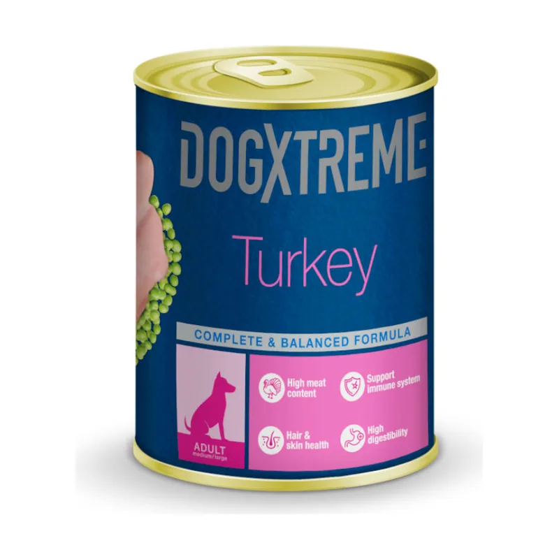 Dogxtreme 400 g Adult pavo lata