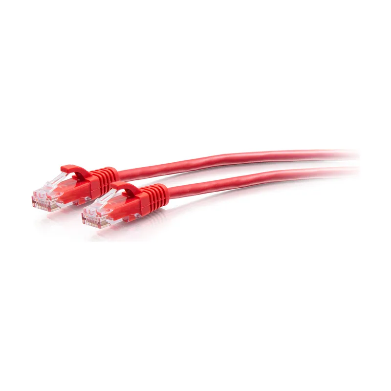 Cable de conexión Ethernet delgado sin apantallar UTP con protección antienganche Cat6a de 0,9 m