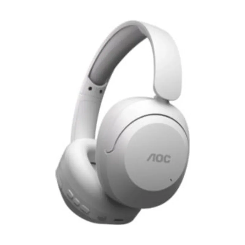 Headset bluetooth ach3505wt diadema anc hifi mic blanco reproduccion 80h carga usb-c