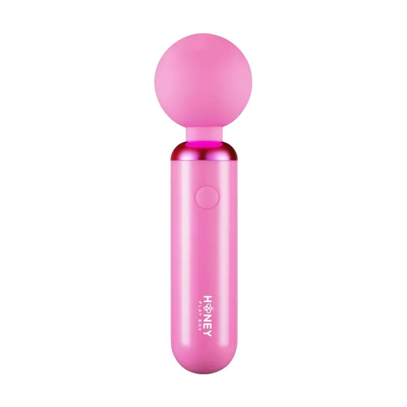 Pomi wand, clitoral wand vibrator, 10 vibrating modes, usb rechargeable, silicone+abs, 17.60 × 4.70 × 4,70 cm, pink