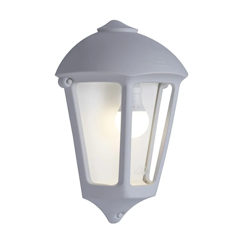Aplique giulio 1xe27 ip55 l.26,5xan.14xal.37,5cm resina