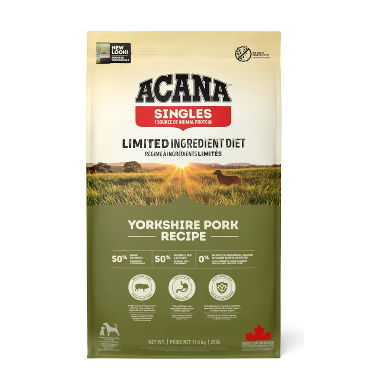 Acana 11.4 kg Singles Yorkshire Pork Cerdo con Calabaza pienso