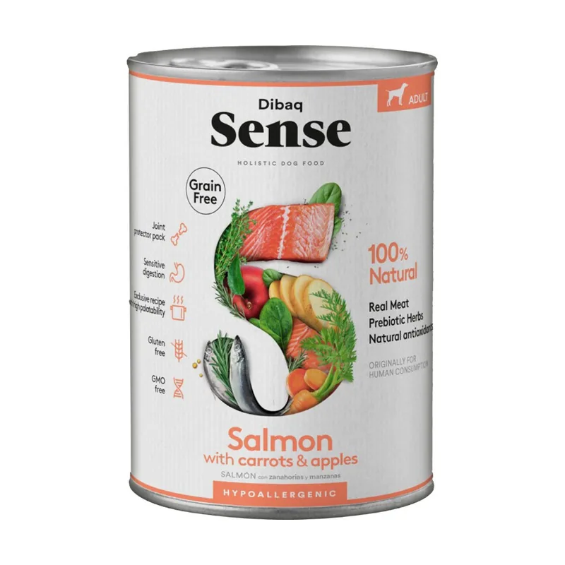 Dibaq 380 g Sense Grain Free Adult Salmón lata