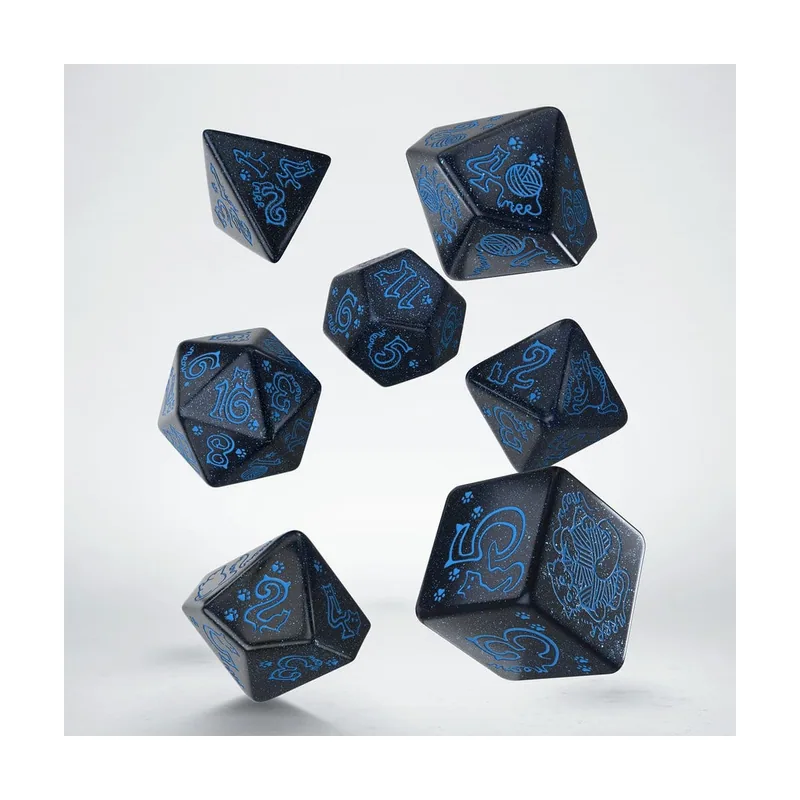 Q Workshop Jumbo Cats Dice Set River