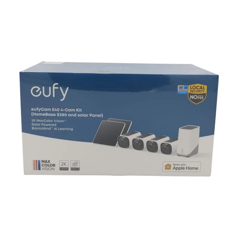 Eufycam e40 4-cam kit homebase s380 solar panel